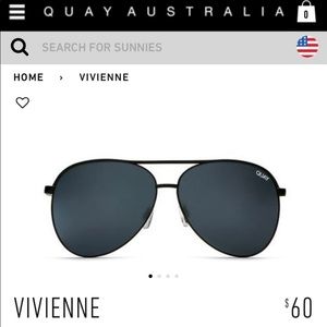Quay Australia Vivienne Aviator Sunglasses